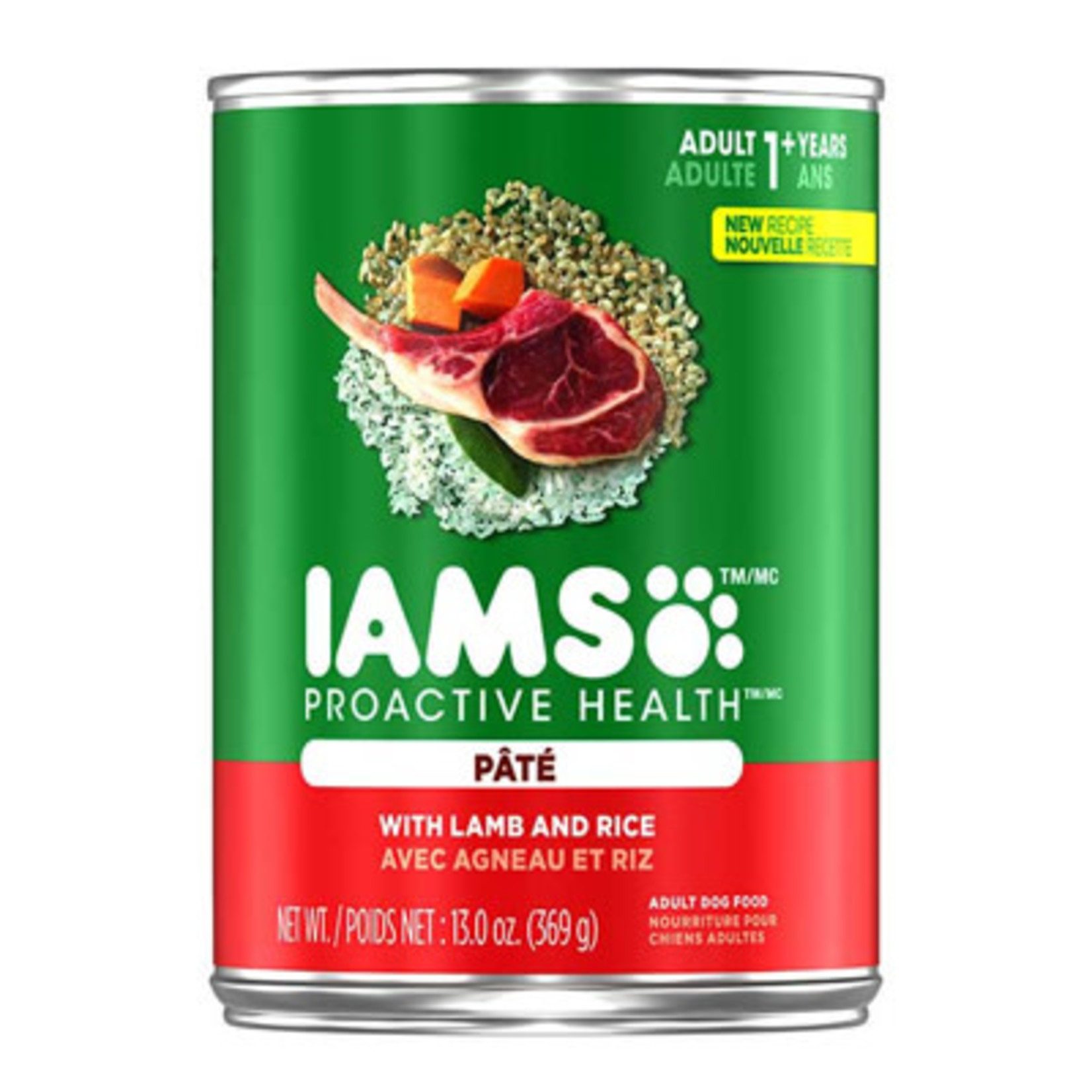 Iams Proactive Health Lamb & Rice Pate Dog 13oz Iams
