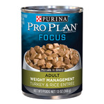 Pro Plan Weight Management Turkey & Rice Entree Dog 13oz Pro Plan