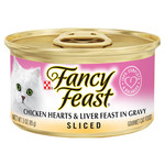 Fancy Feast Sliced Chicken Hearts & Liver Feast Cat 3oz Fancy Feast