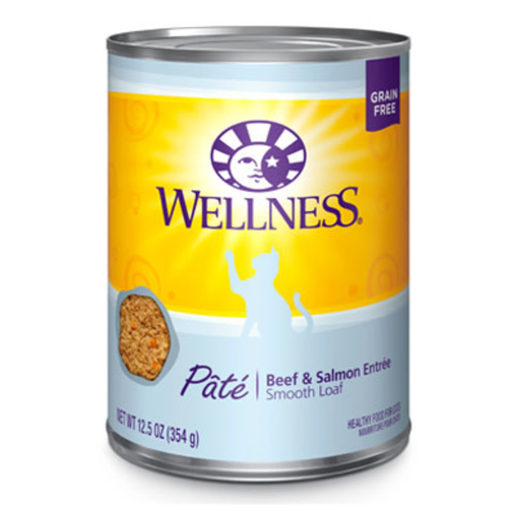 Wellness Complete Health Grain Free Beef & Salmon Pate Cat 12.5oz Wellness