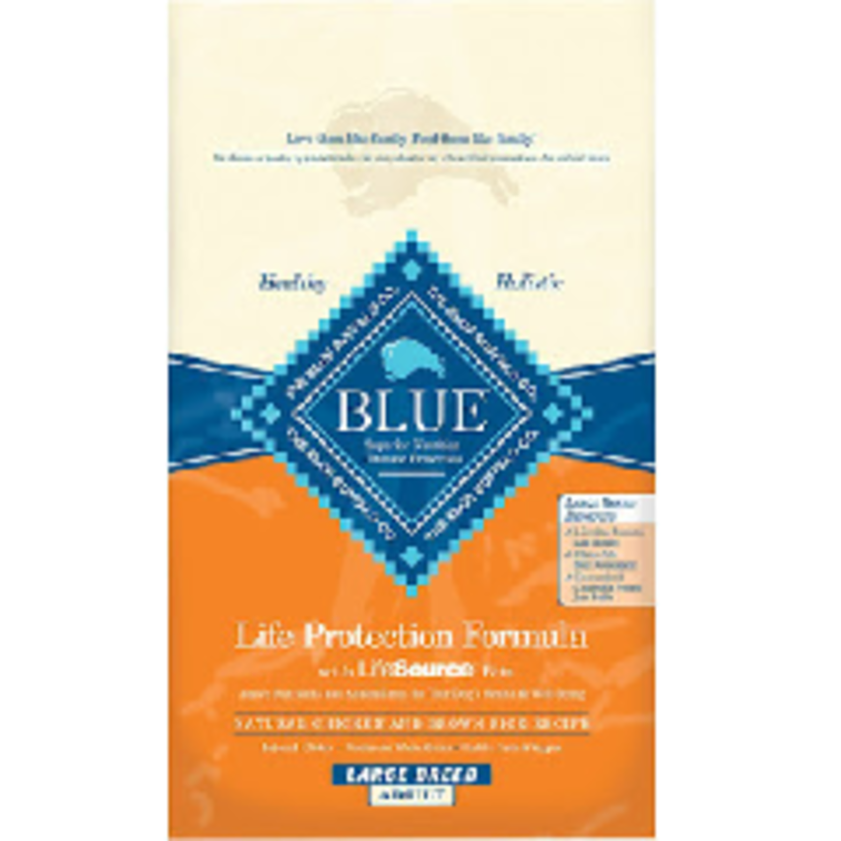 Blue  Buffalo Life Protection Formula Large Breed Chicken & Rice Dog 30# Blue Buffalo