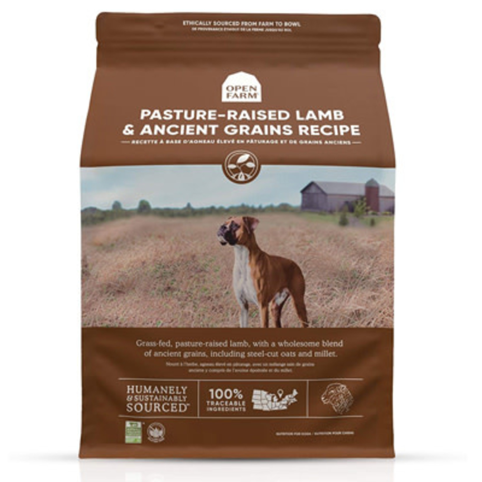 Open Farm Ancient Grains Pasture Raised Lamb Dog 4# Open Farm