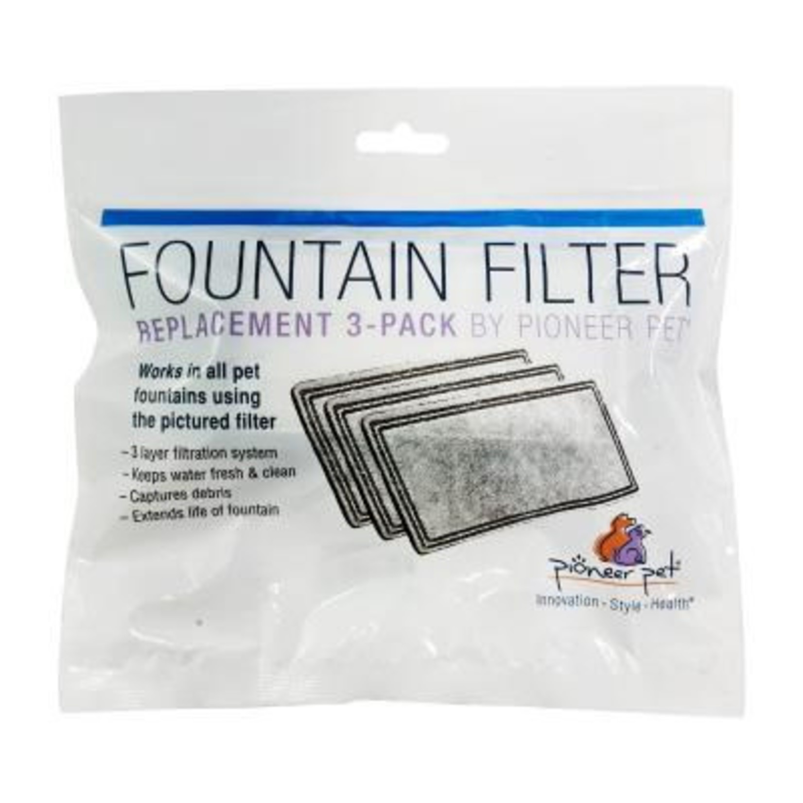 Pioneer Pet 3 pk Filter for Magnolia Fountain 3003