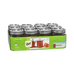 Ball 1/2 Pint Regular Mouth Mason Jar 12-pack