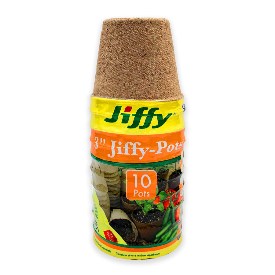 Jiffy 10 Pack 3" Jiffy Peat Pot Round Plant Pot West Lebanon Feed and