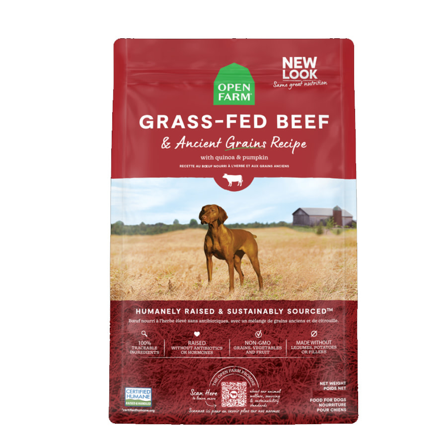 Open Farm Ancient Grains Grass Fed Beef 22 Dog Open Farm West