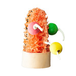 A&E Cage Company Loofah Succulent Chew Toy w/ Wood Beads Nibbles