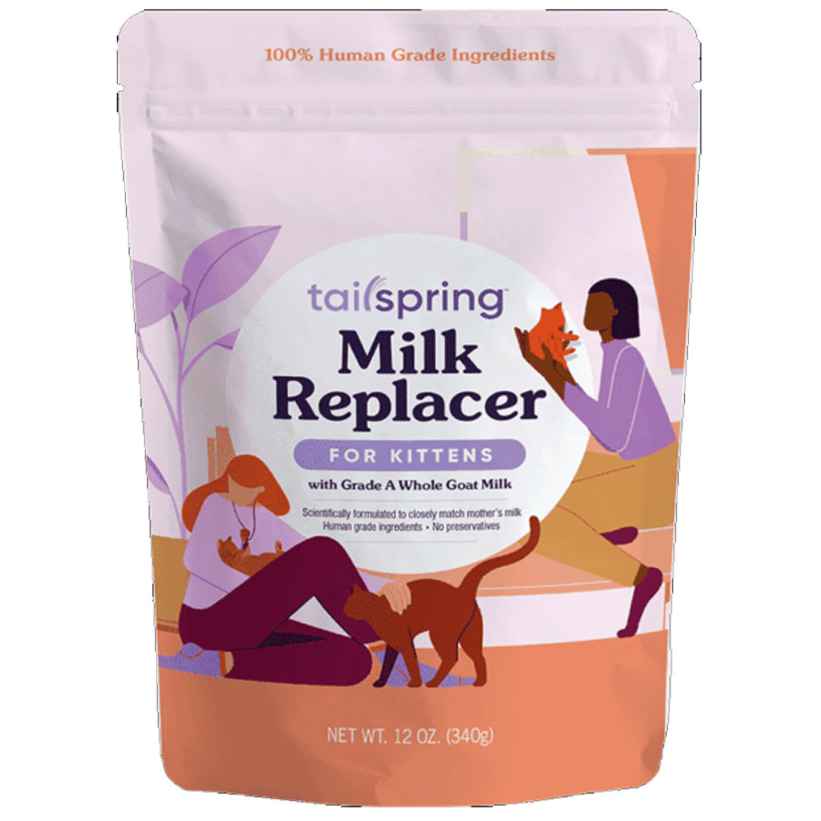 Tailspring 12oz Milk Replacer Powder for Kittens Tailspring