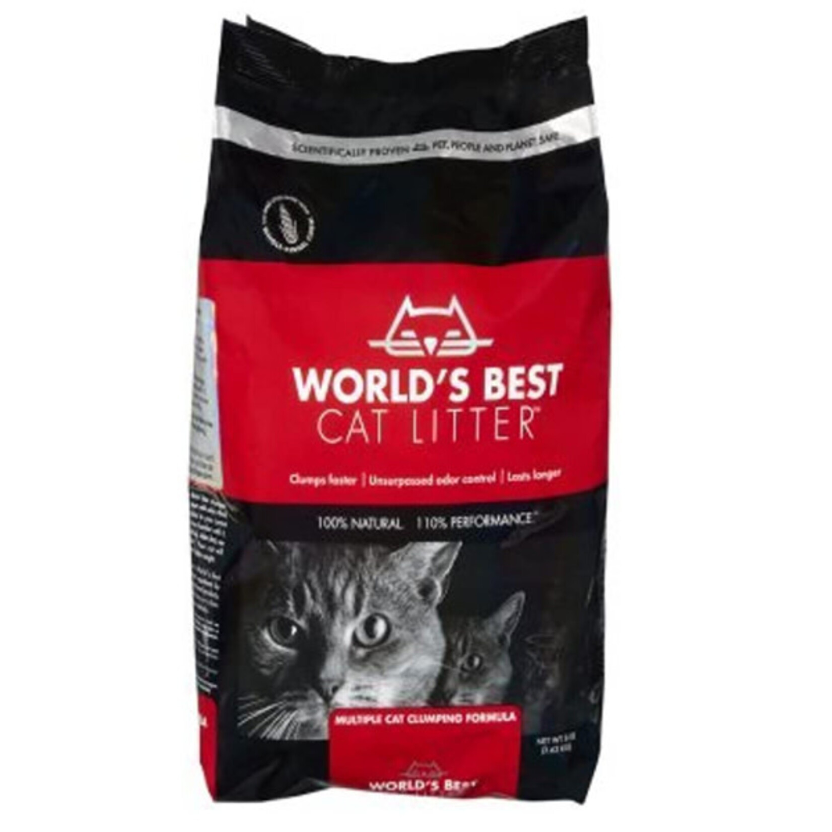 World's Best World's Best Cat Litter 8 lb. Extra Strength (Red) WBCL