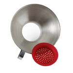 NorPro Wide Funnel w/ Silicone Strainer NorPro