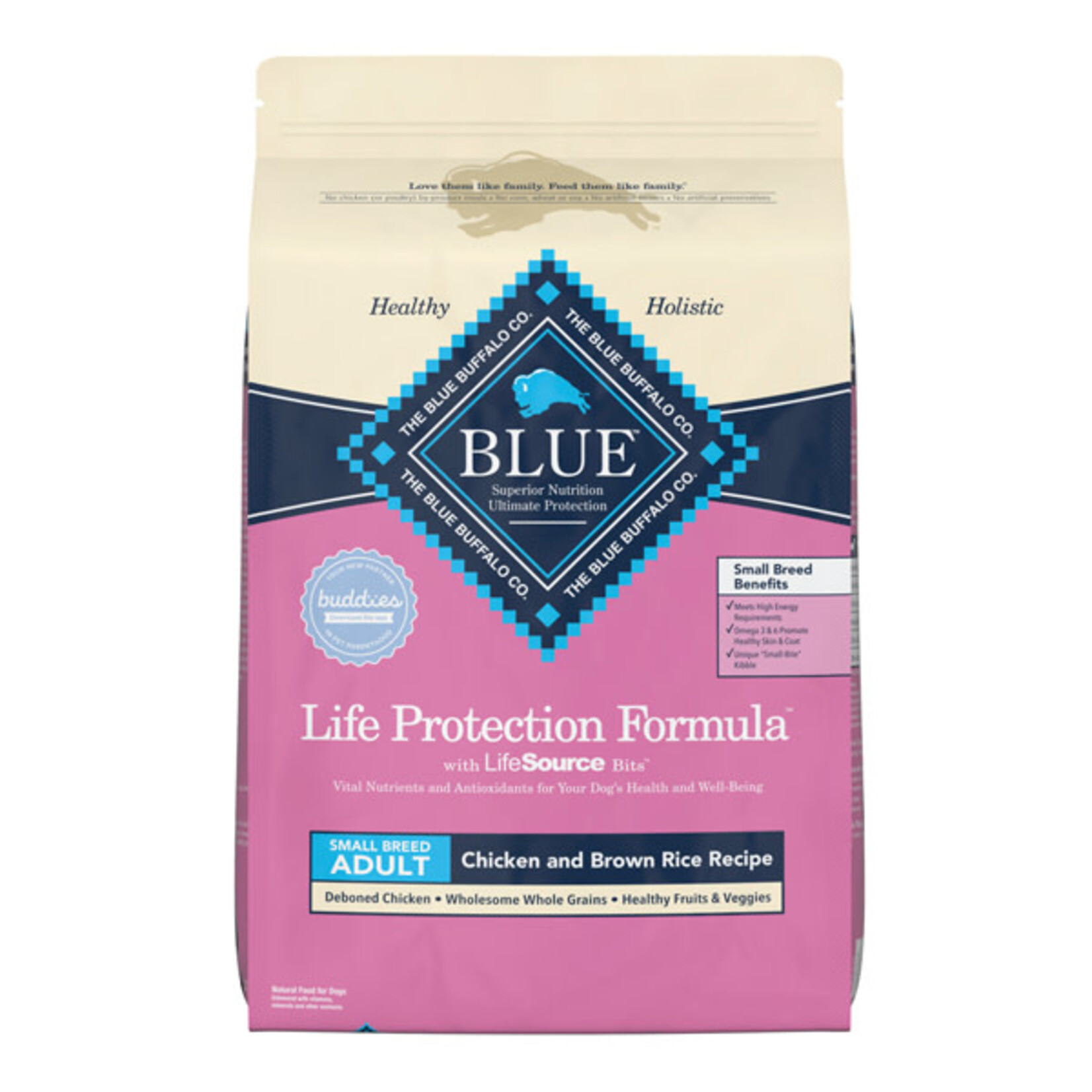 Blue  Buffalo Life Protection Formula Small Breed Chicken & Rice Dog 15# Blue Buffalo