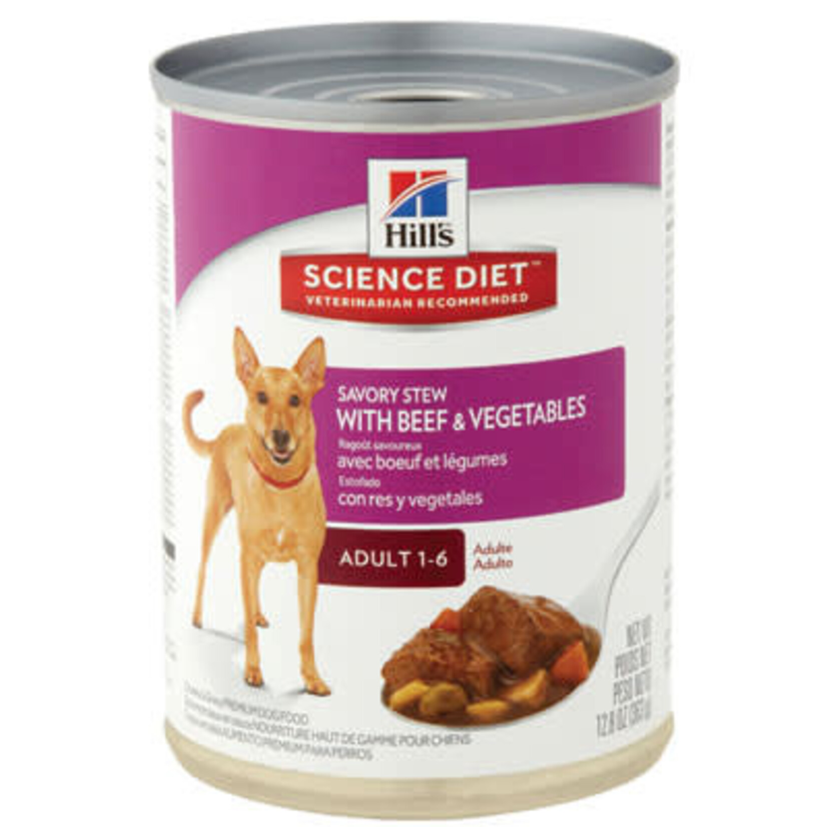 Science Diet Science Diet Adult 1-6 Savory Stew 12.8oz Canned Dog Food