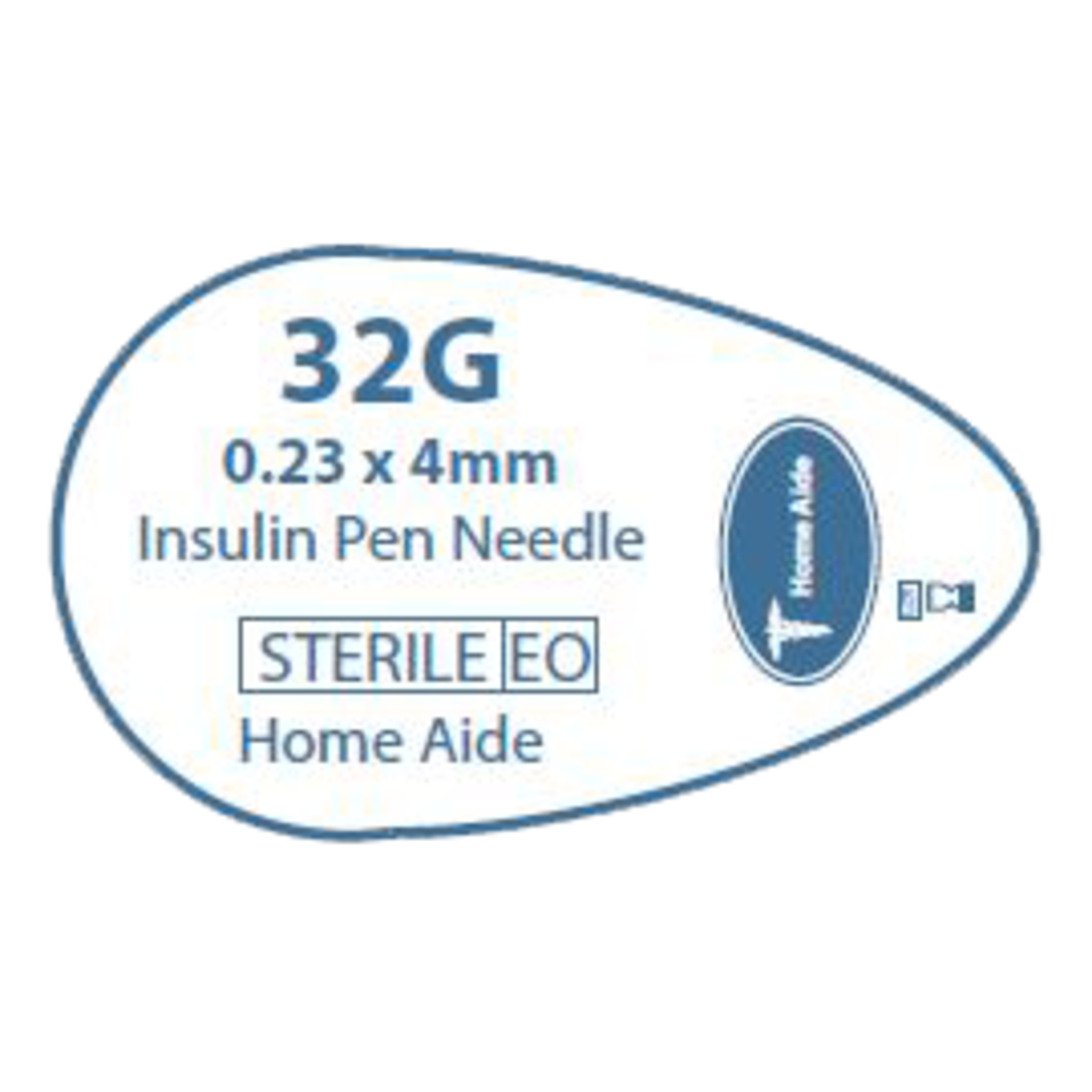 Home Aide Easy Comfort Pen Needles 32G 4mm  (50/case) - NDC# 91237-0001-77