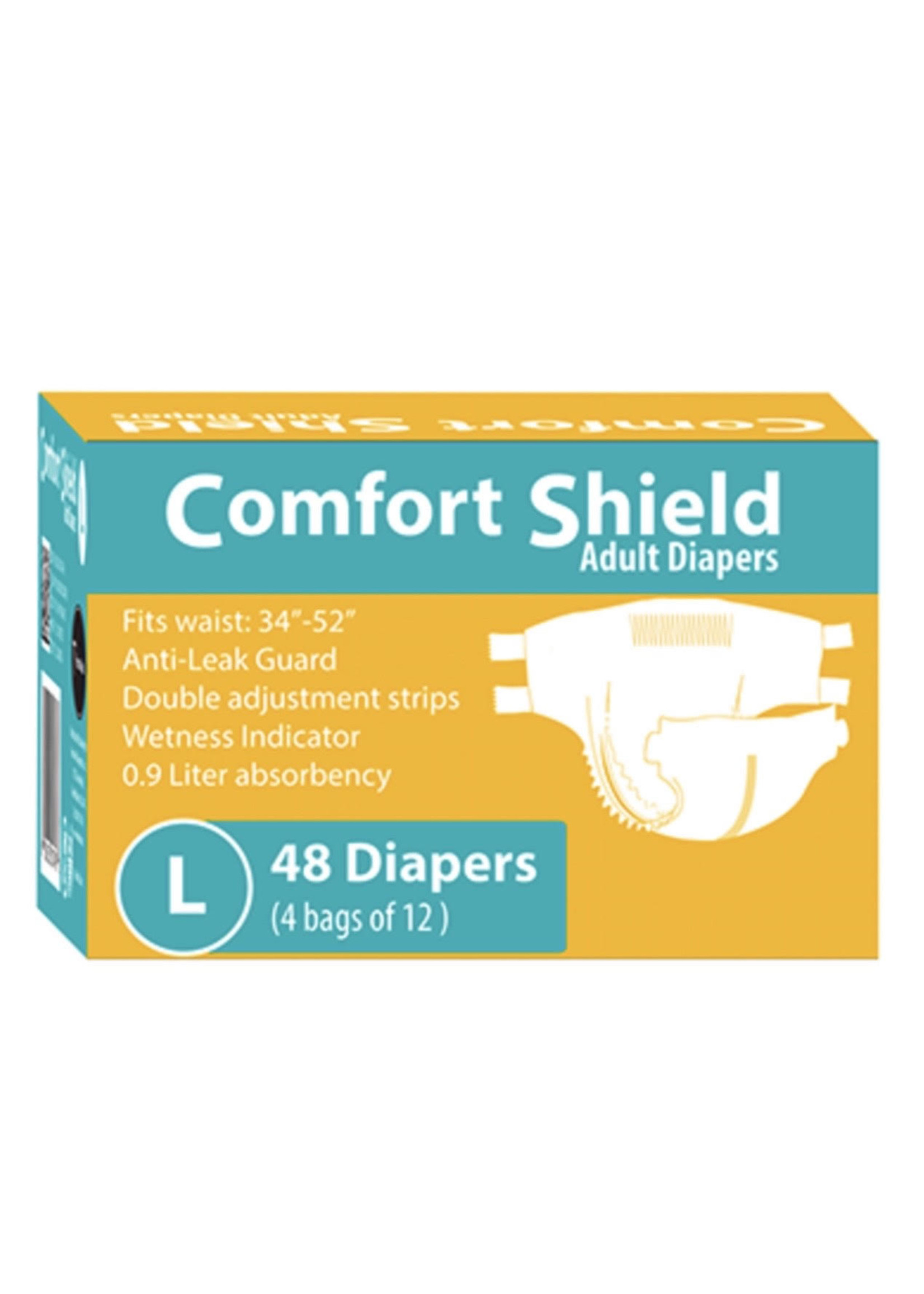 Home Aide Comfort Shield Adult Diapers (Large) - NDC# 50632-0007-48