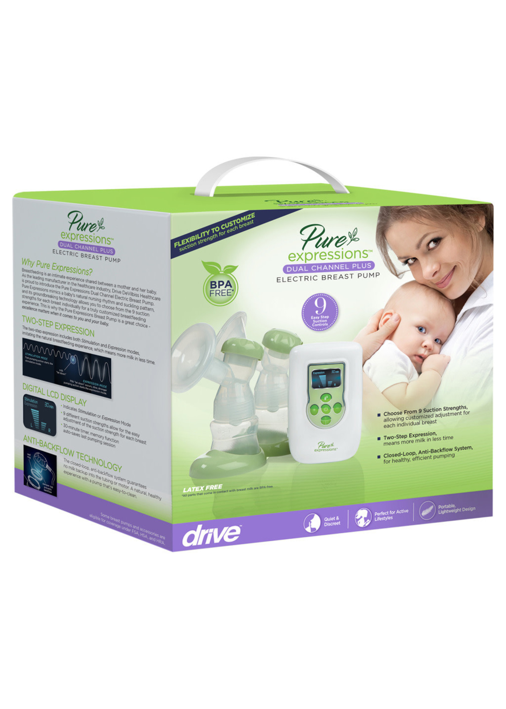 RTLBP2000 - Pure Expressions Dual Channel Electric Breast Pumps