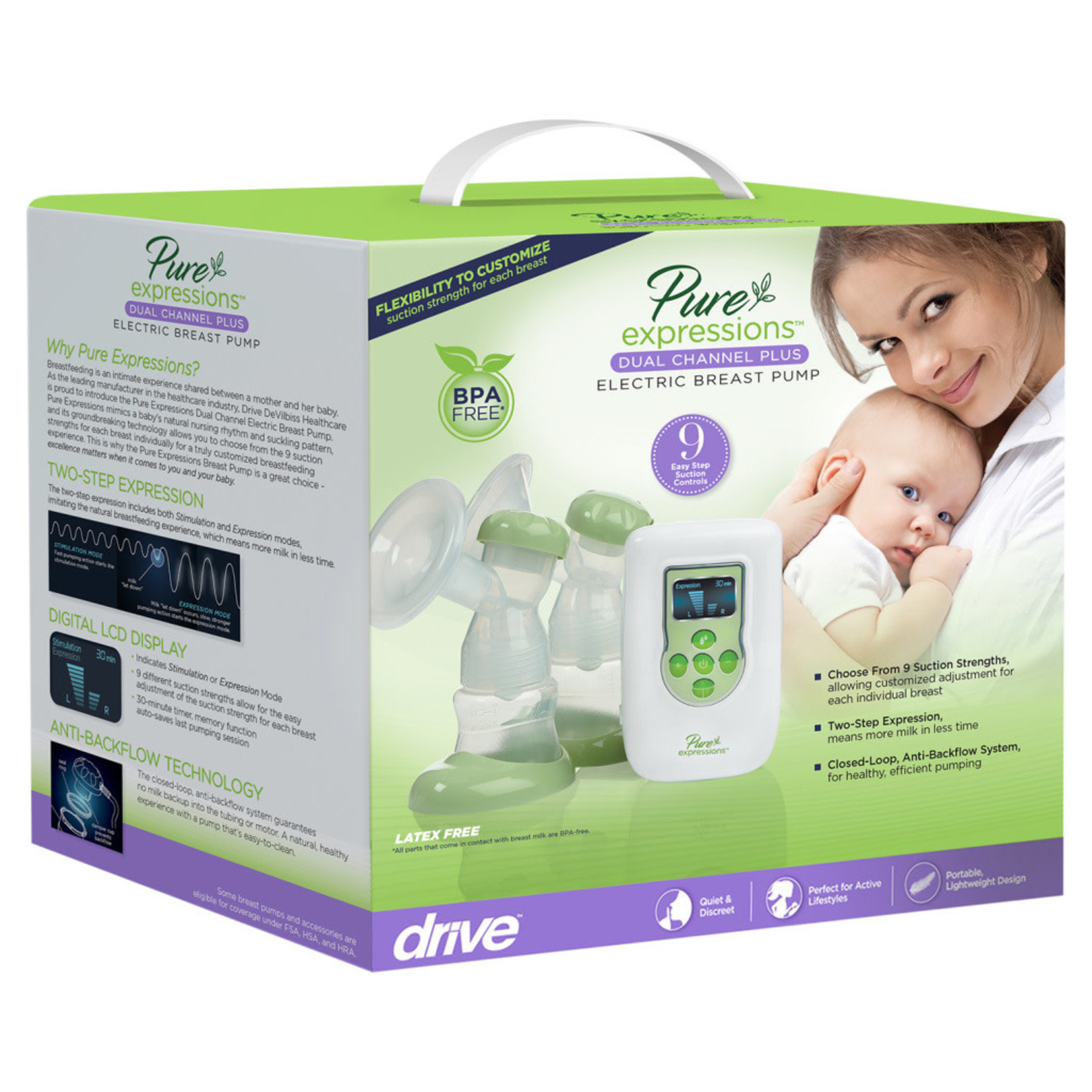 RTLBP2000 - Pure Expressions Dual Channel Electric Breast Pumps