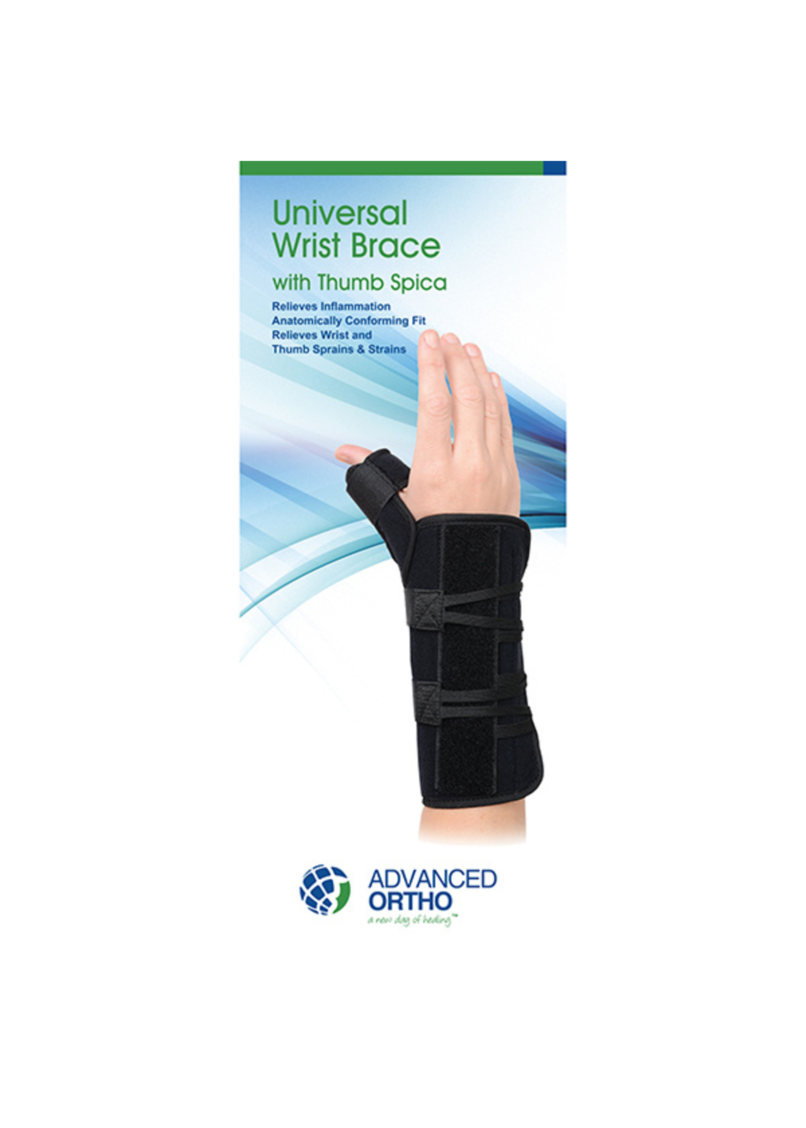 Universal Wrist Brace With Thumb Spica (Right Hand) - Hcpc: L3807 / L3809