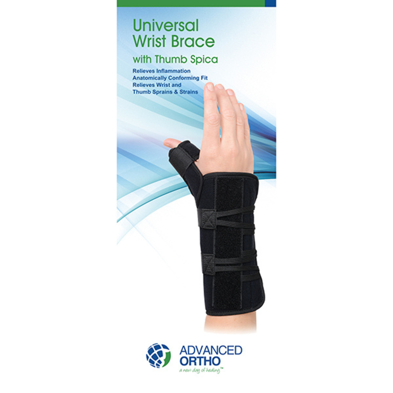 Universal Wrist Brace With Thumb Spica (Left Hand) - Hcpc: L3807 / L3809