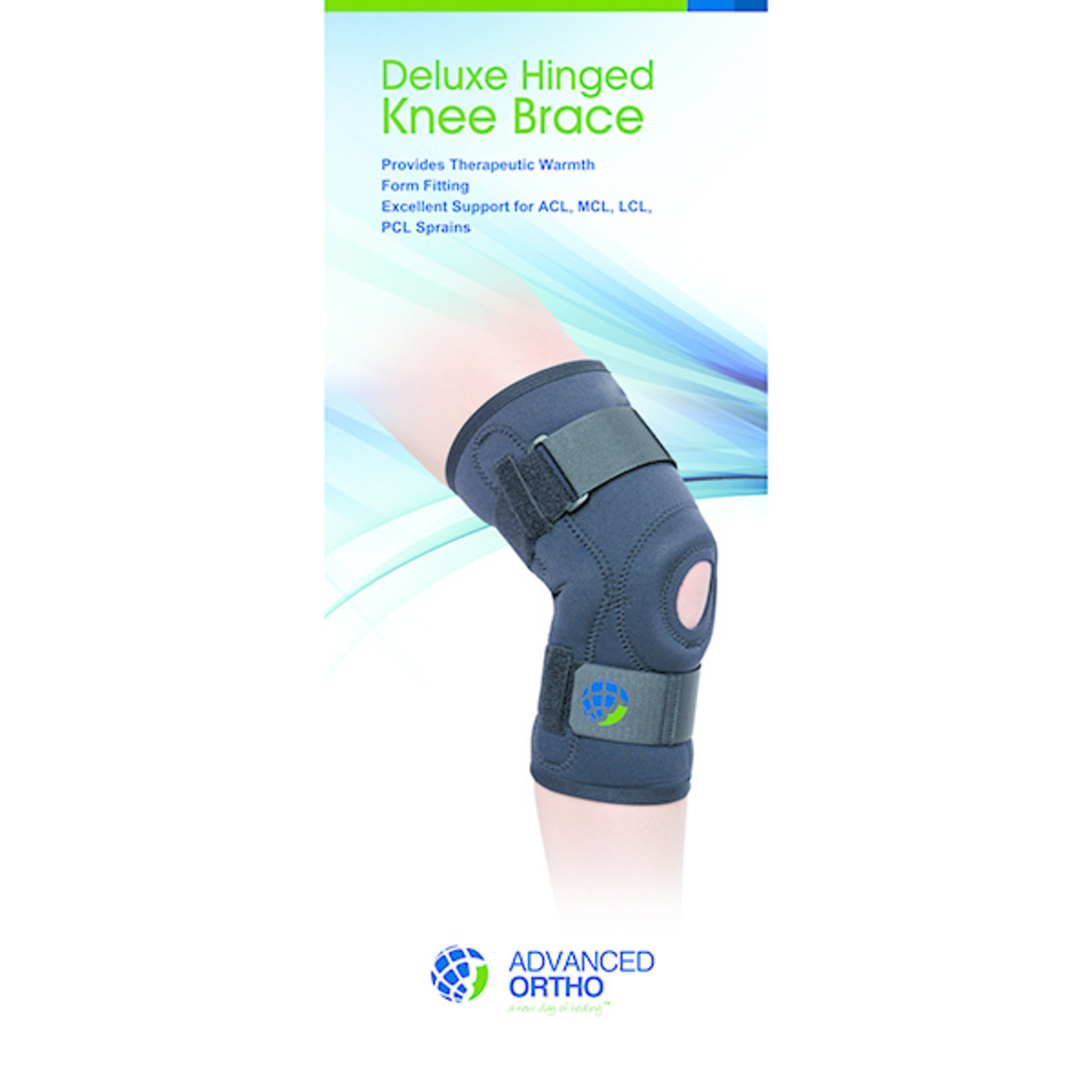 Deluxe Hinged Knee Brace (Medium) - Hcpc: L1810 / L1812