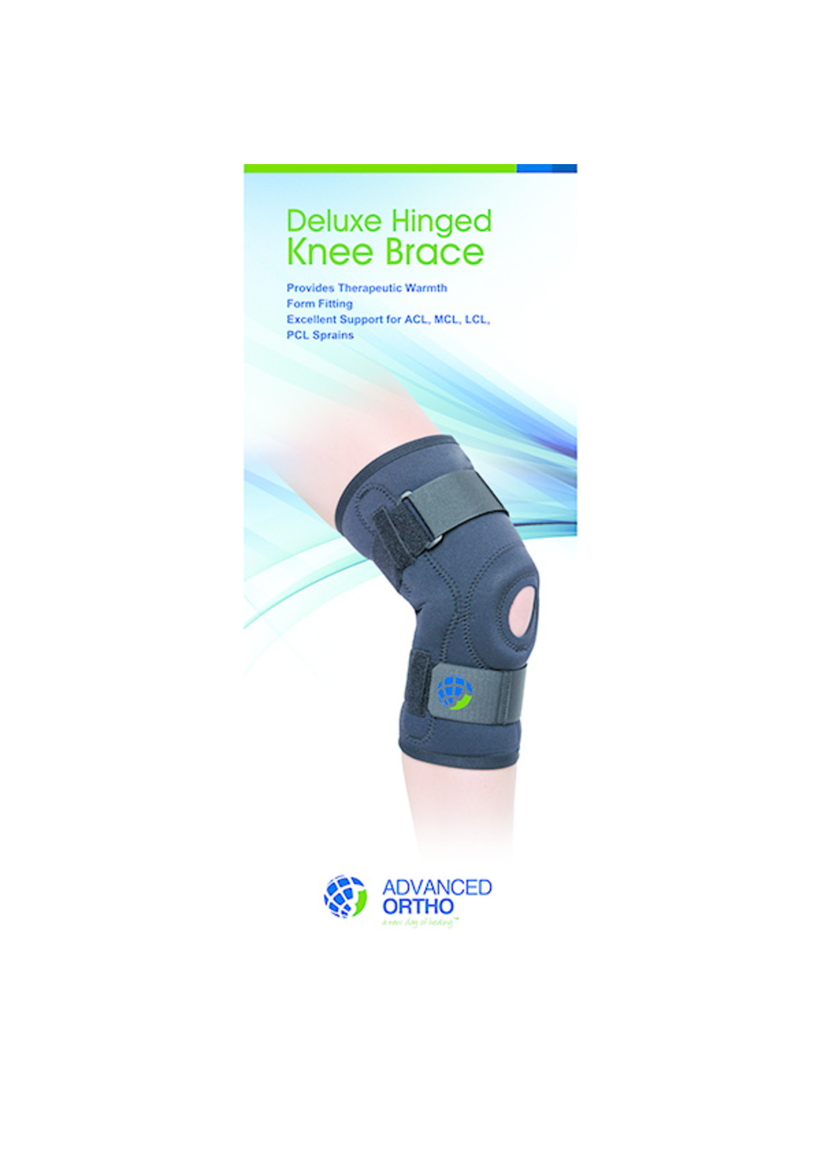 Deluxe Hinged Knee Brace (Large) - Hcpc: L1810 / L1812