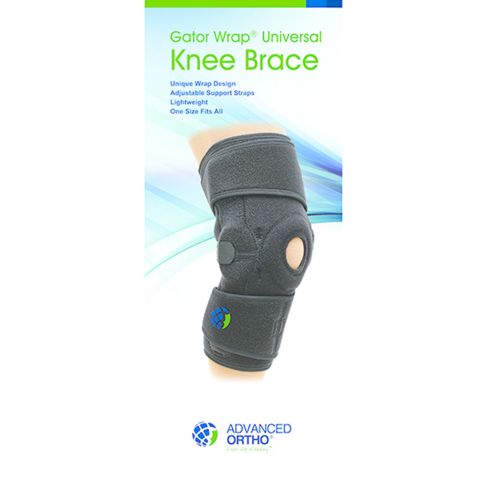 Advanced Orthopaedics Gator Wrap Universal Hinged Knee Brace
