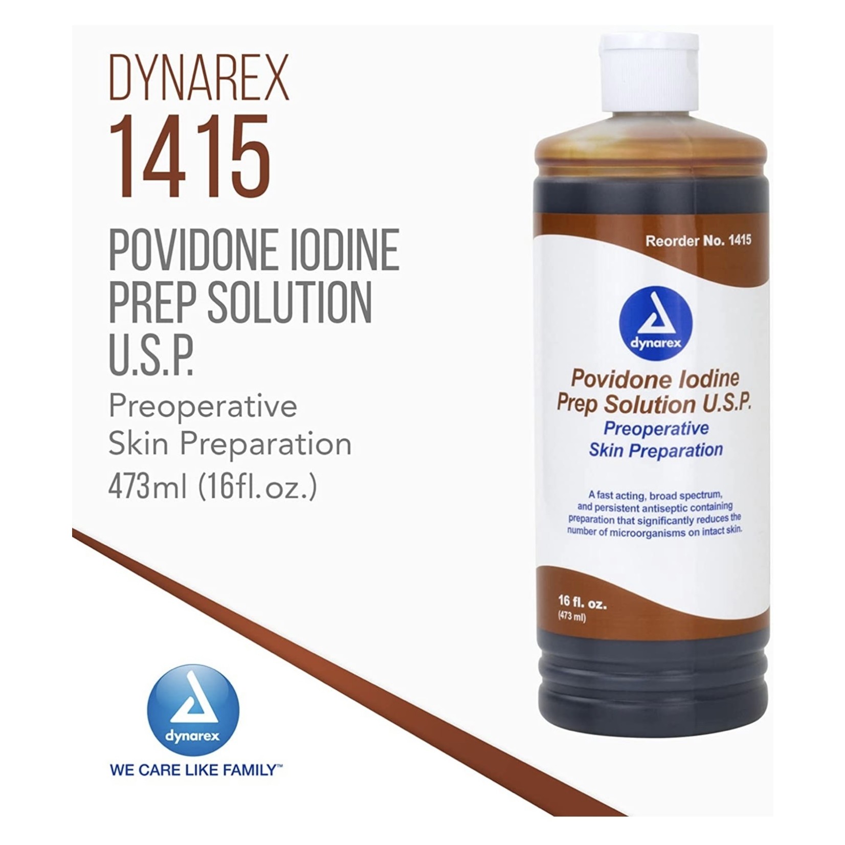 Povidone Iodine Prep Solution - 8oz - 24/cs