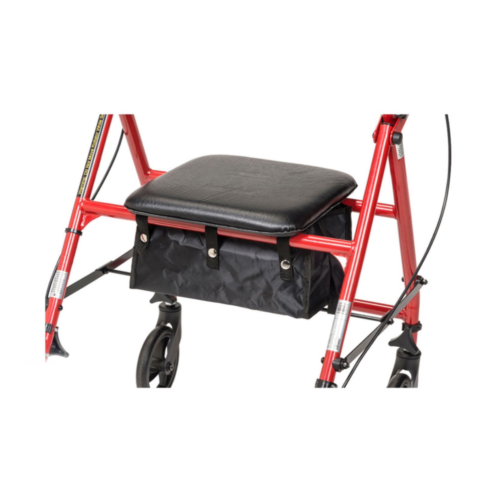 R800KD-RD - Steel Rollator with 6” Wheels, Knockdown (Red) - Code: E0143 / E0156