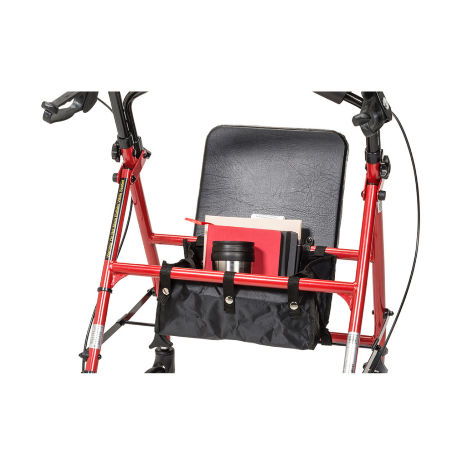 R800KD-RD - Steel Rollator with 6” Wheels, Knockdown (Red) - Code: E0143 / E0156