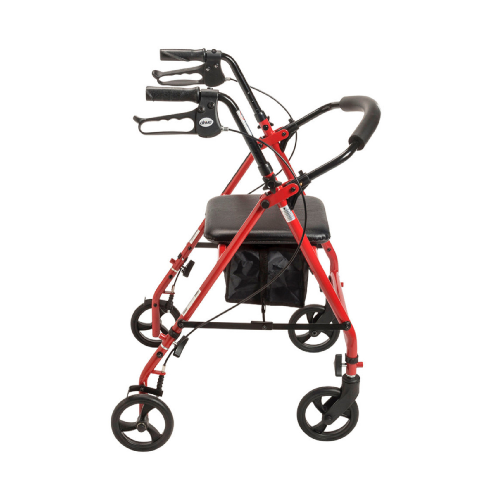 R800KD-RD - Steel Rollator with 6” Wheels, Knockdown (Red) - Code: E0143 / E0156