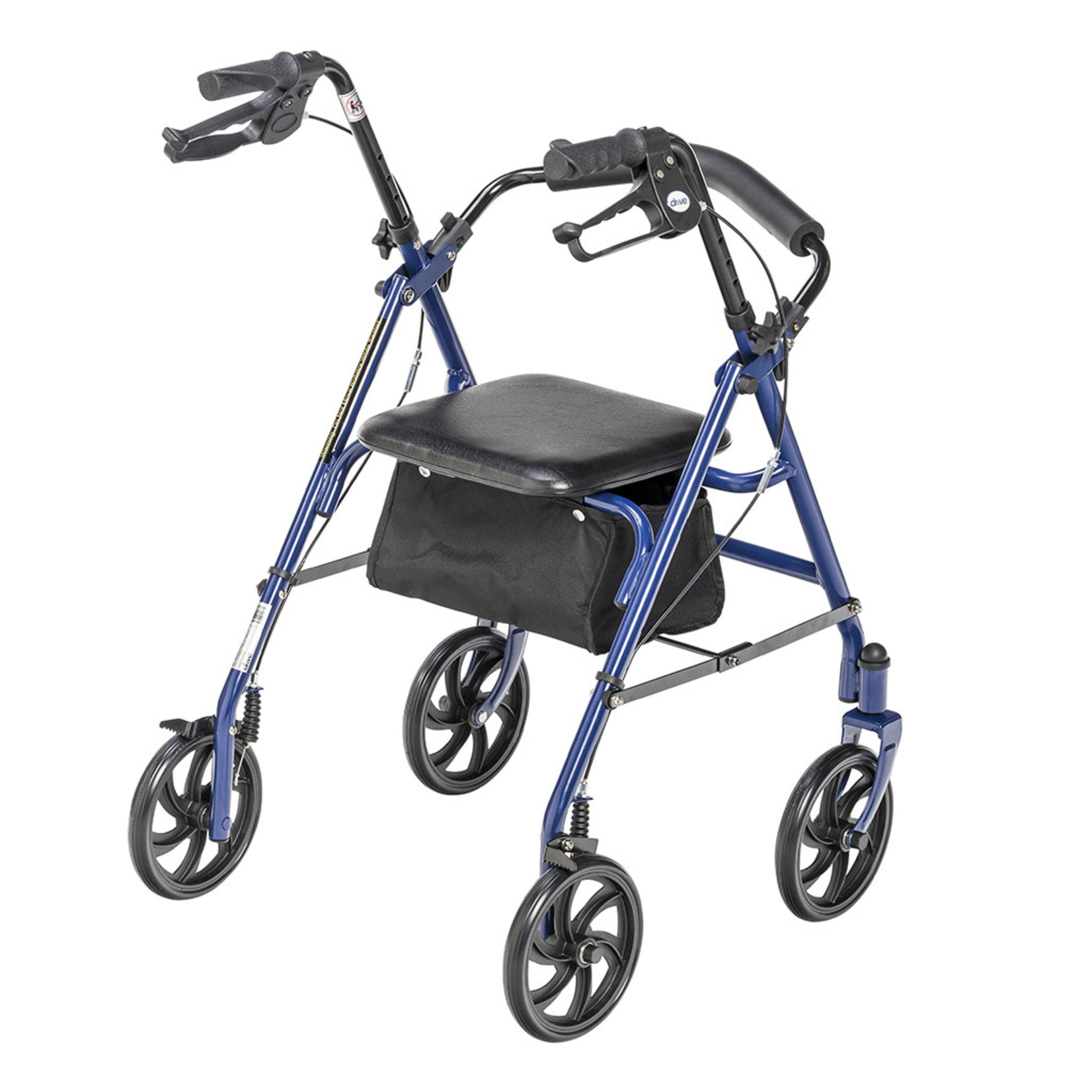 10257BL-1 - Durable 4 Wheel Rollator with 7.5" Casters (Blue) - Code: E0143 / E0156