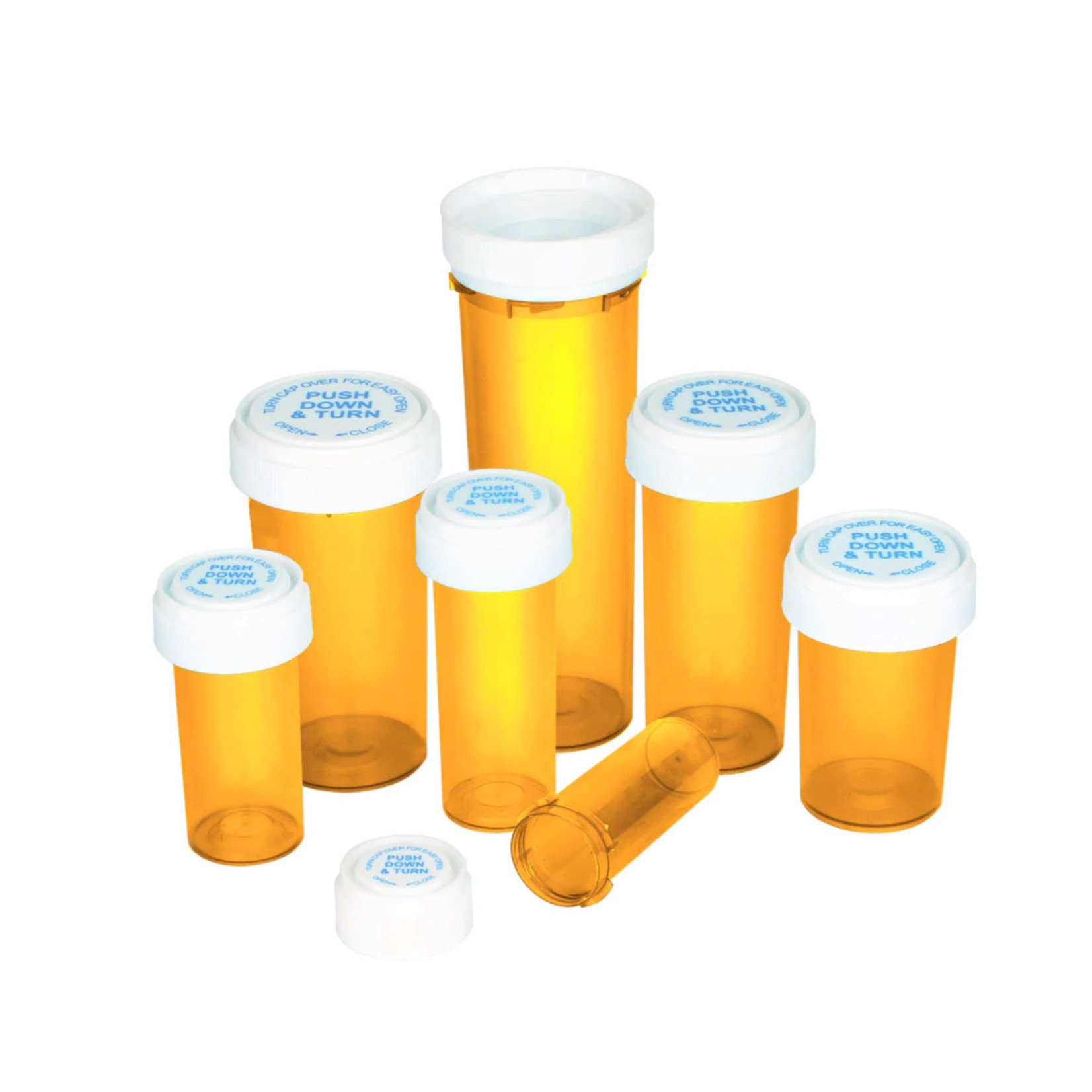 Reversible Cap Vial - 20 Dram (Amber)