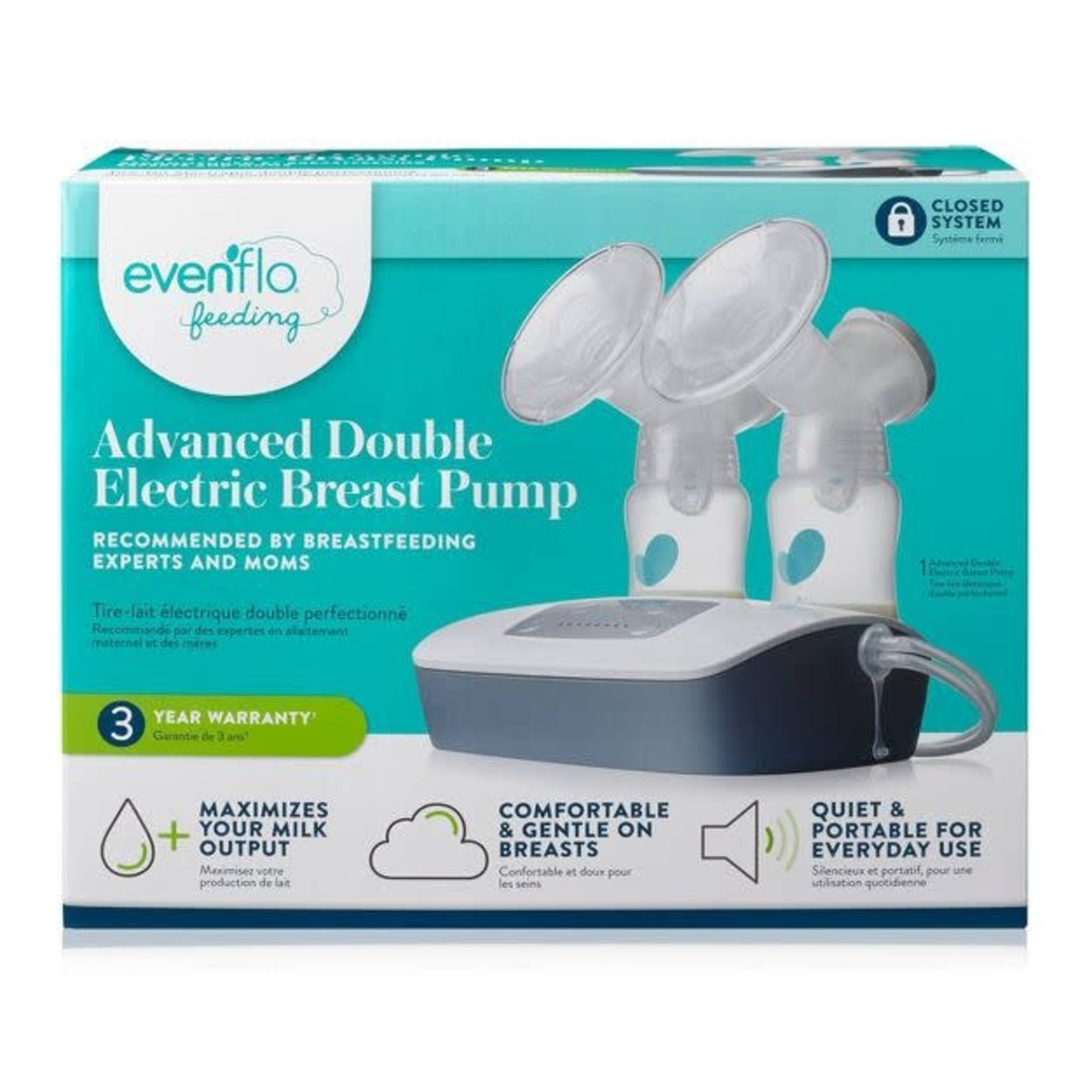 Evenflo Advanced Double Electric Breast Pump - Durable Health