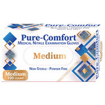 Pure Comfort Medical Nitrile Exam Gloves (Medium) - NDC# 50027-0494-25
