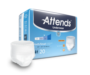 Adult diapers for incontinence  Attends Briefs in Youth-Small