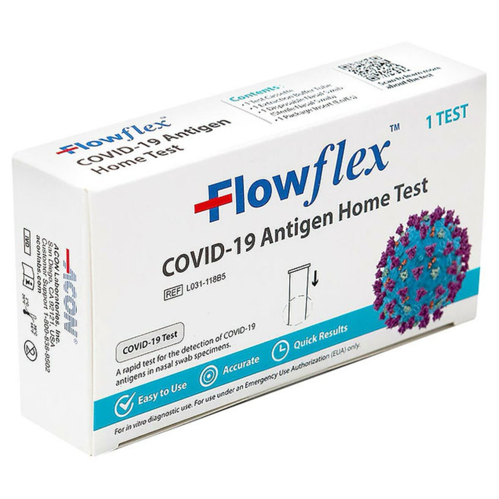 FlowFlex COVID-19 Antigen Home Test Kit (300/case) - NDC: 82607-0660-26 | HCPCS: K1034 - Exp. April 2024