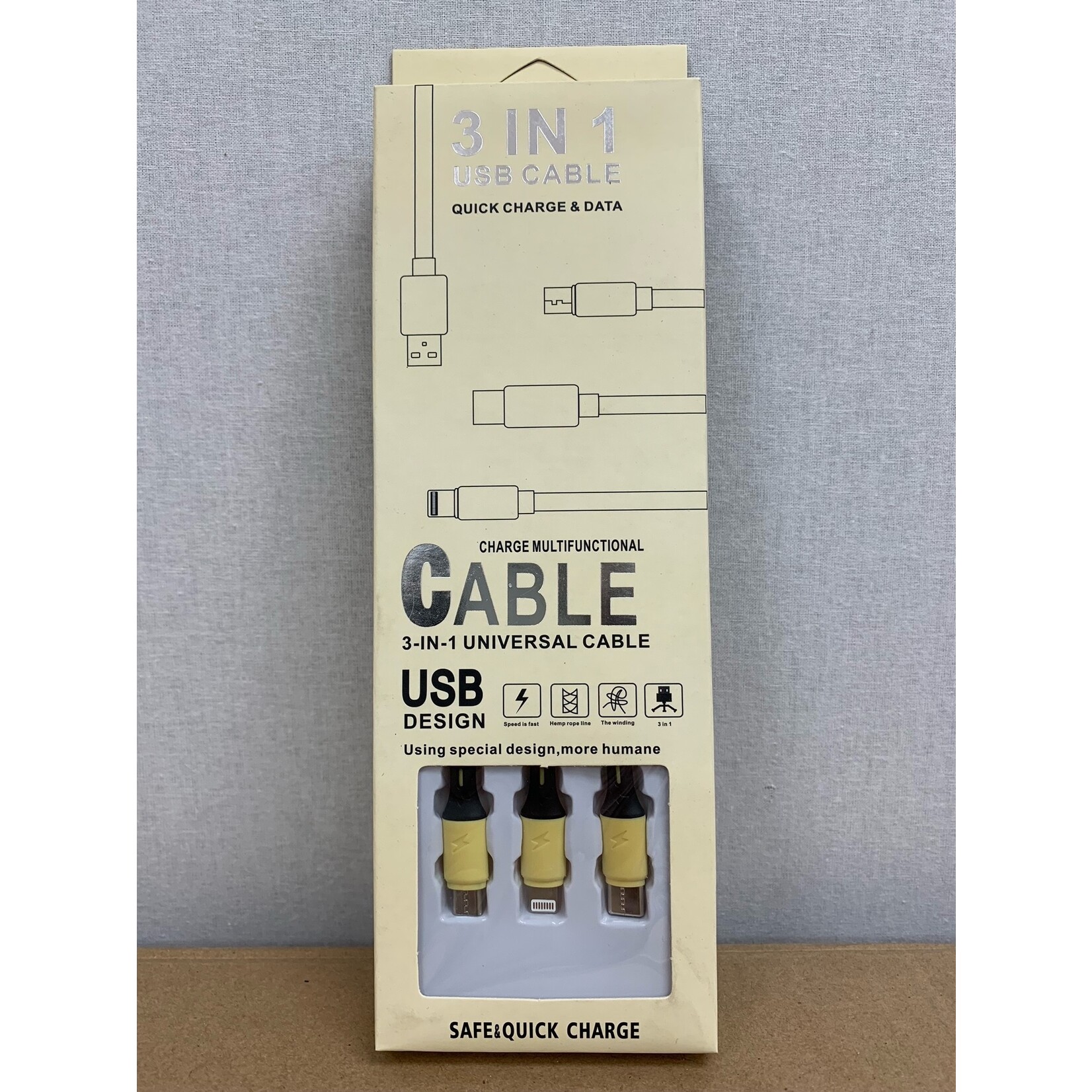 3IN1 Cable Yellow