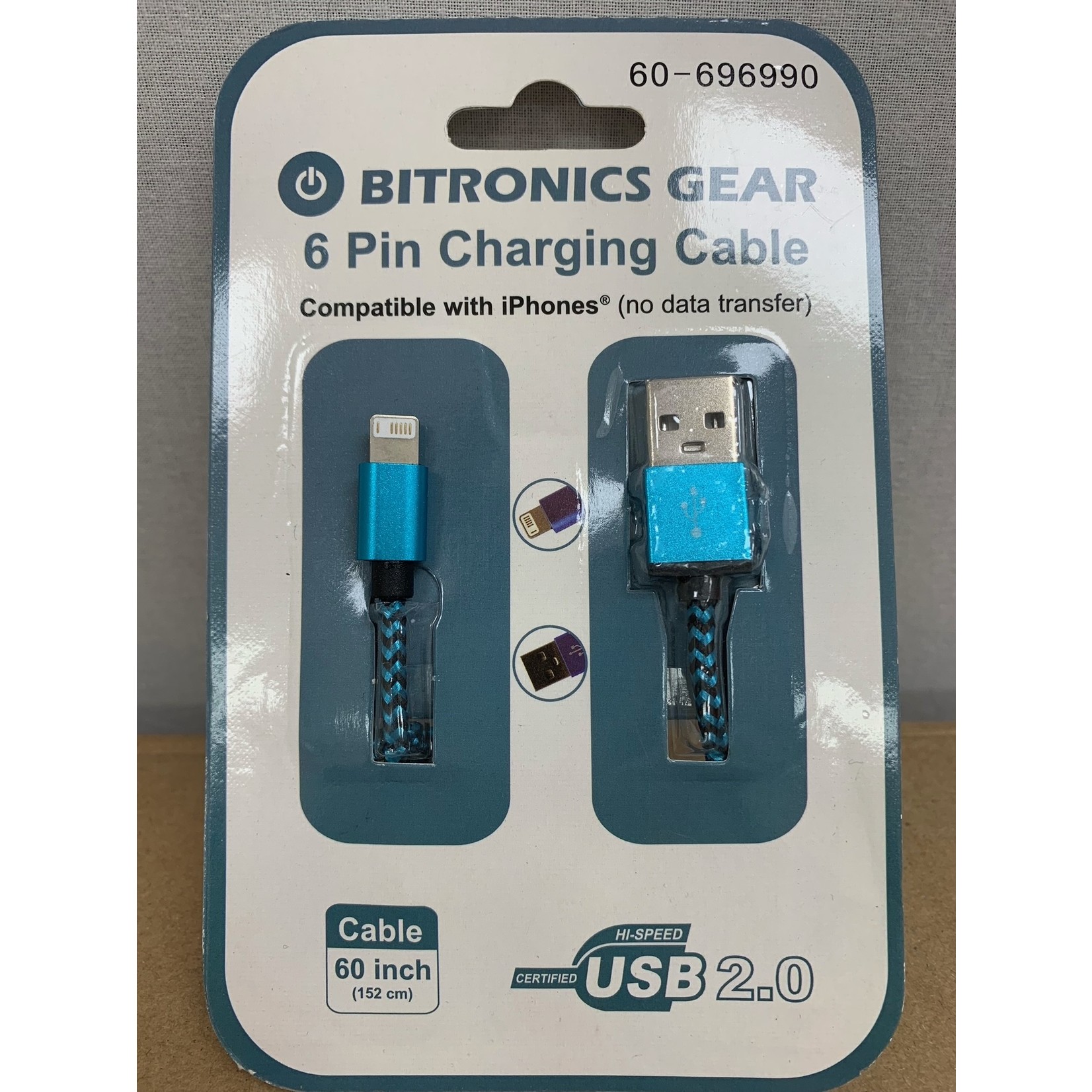 Bitronics Gear 6 PIN Cable Blue