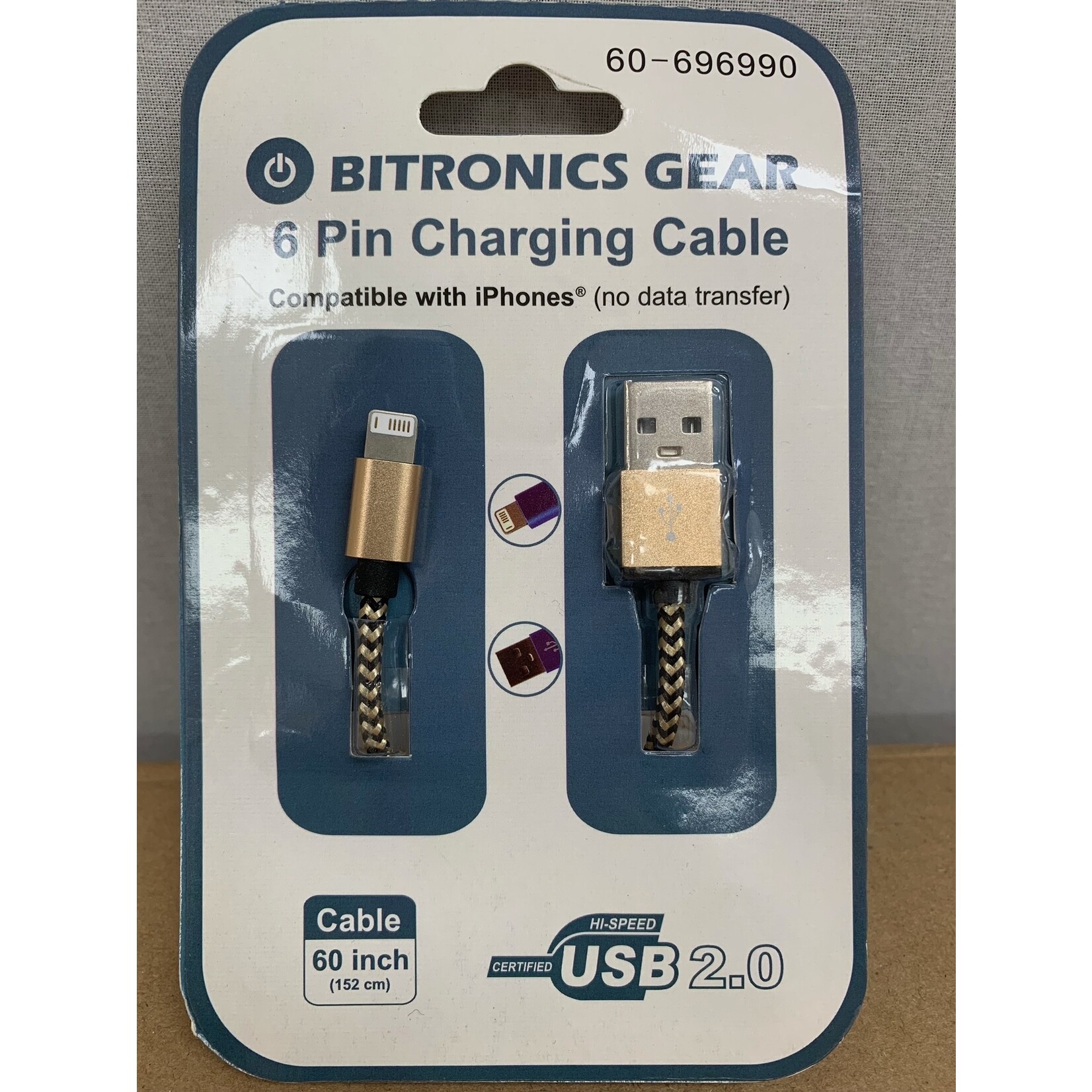 Bitronics Gear 6 Pin Cable Champagne
