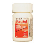 114182 - Major Pharmaceuticals Ferrous Sulfate, 5g (325mg), Film Coated, Red Tablets, 100ct, Compare to Feosol, (24/case ) NDC# 00904-7590-60