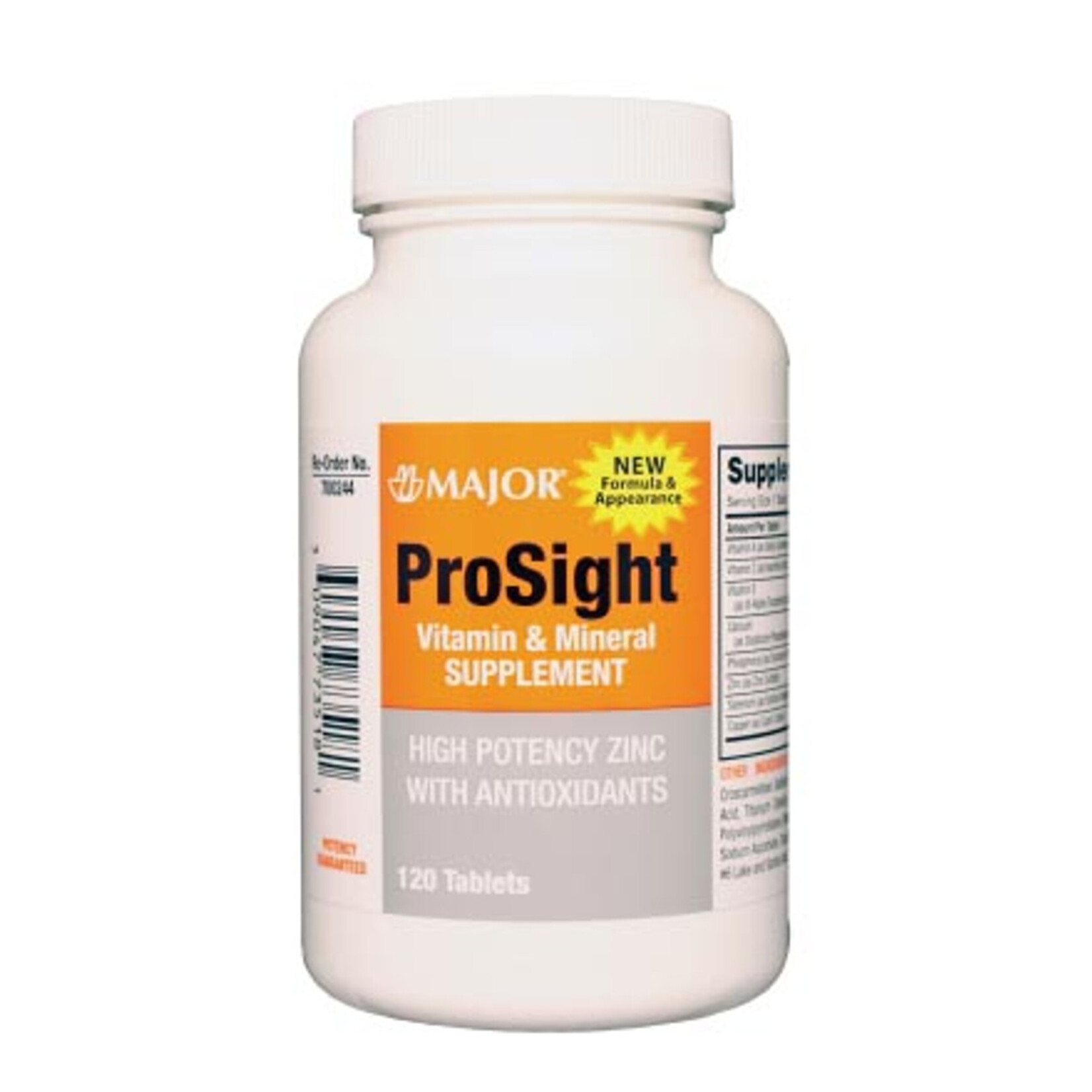 700244 - Major Pharmaceuticals ProSight Tabs, 120ct, Compare to Ocuvite, 24/case - NDC# 00904-7735-18