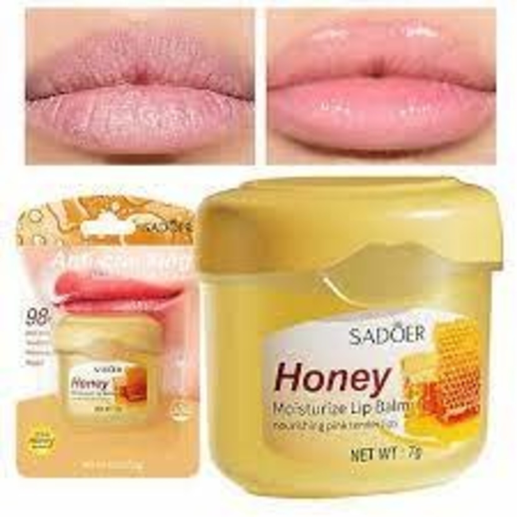 SADOER SADOER 0.25 Oz Fruit Honey Lip Balm Moisturizing And Anti Cracking Lip Mask
