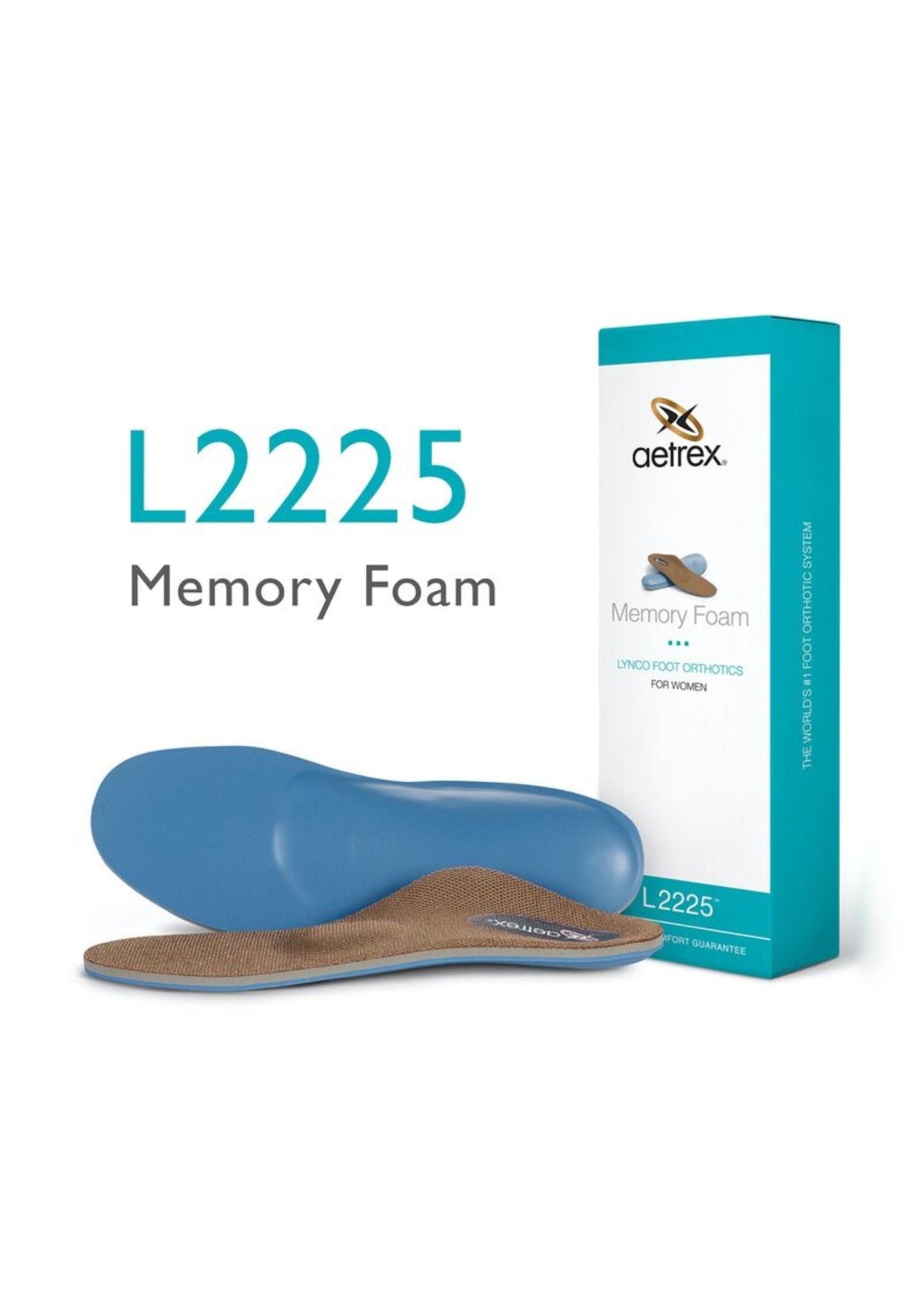 Aetrex L2225 Women's Memory Foam Posted Orthotics (Low Arch)