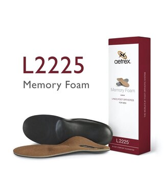 Aetrex L2225 Men's Memory Foam Posted Orthotics (Low Arch)