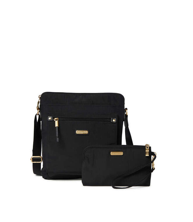Baggallini Go Bagg With RFID Wristlet(GOB282B)