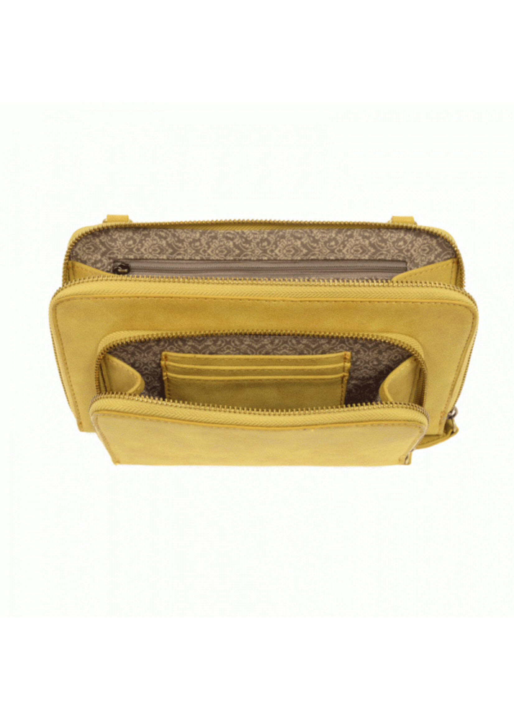 Joy Susan L8011 Chambray Mini Convertible Zip Around
