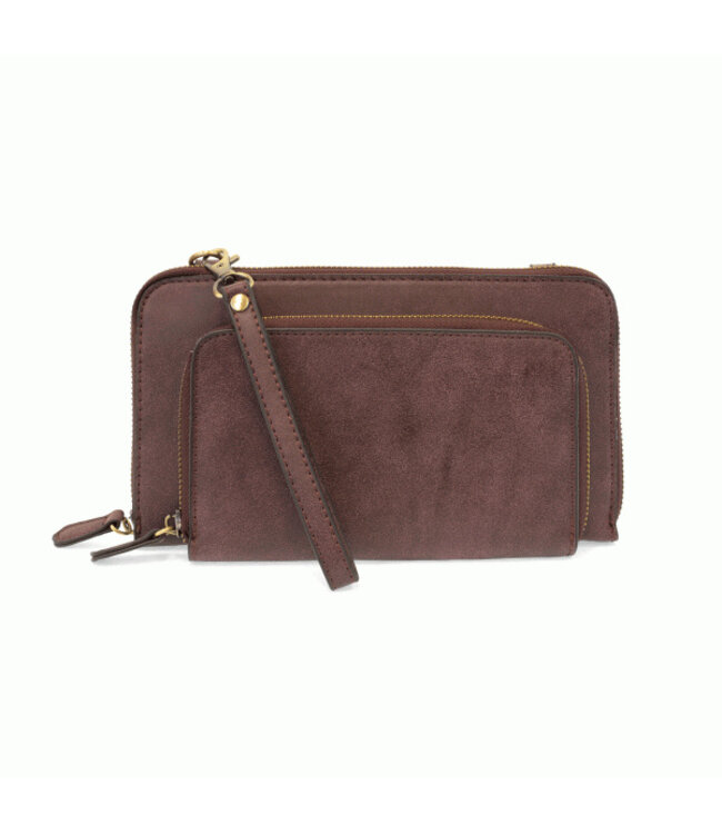 Joy Susan L8011 Chambray Mini Convertible Zip Around