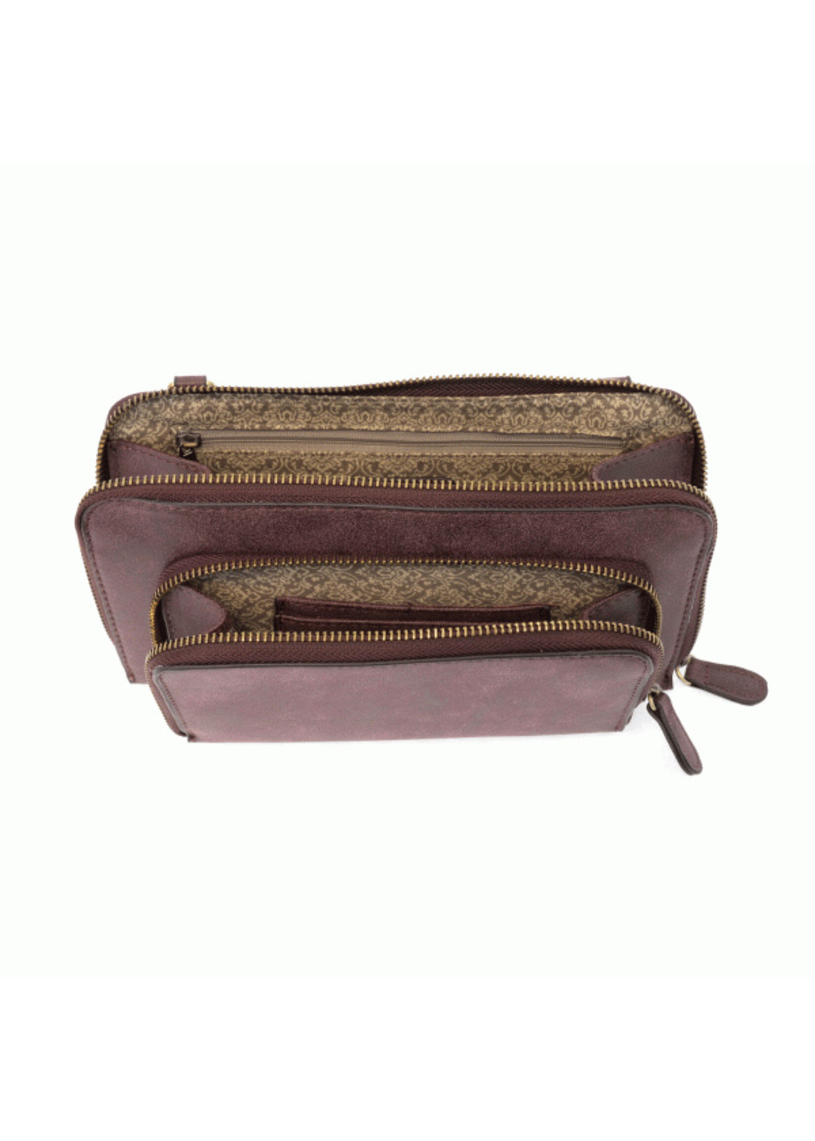 Joy Susan L8011 Chambray Mini Convertible Zip Around