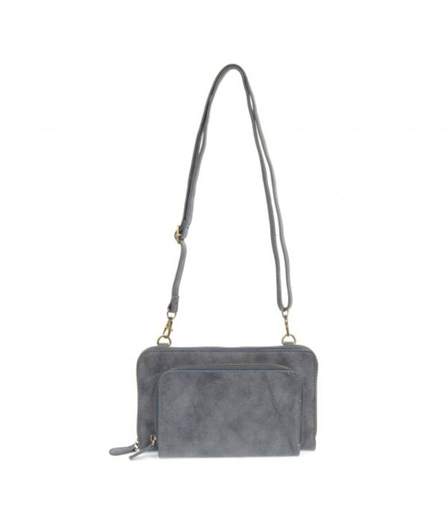 Joy Susan L8011 Chambray Mini Convertible Zip Around
