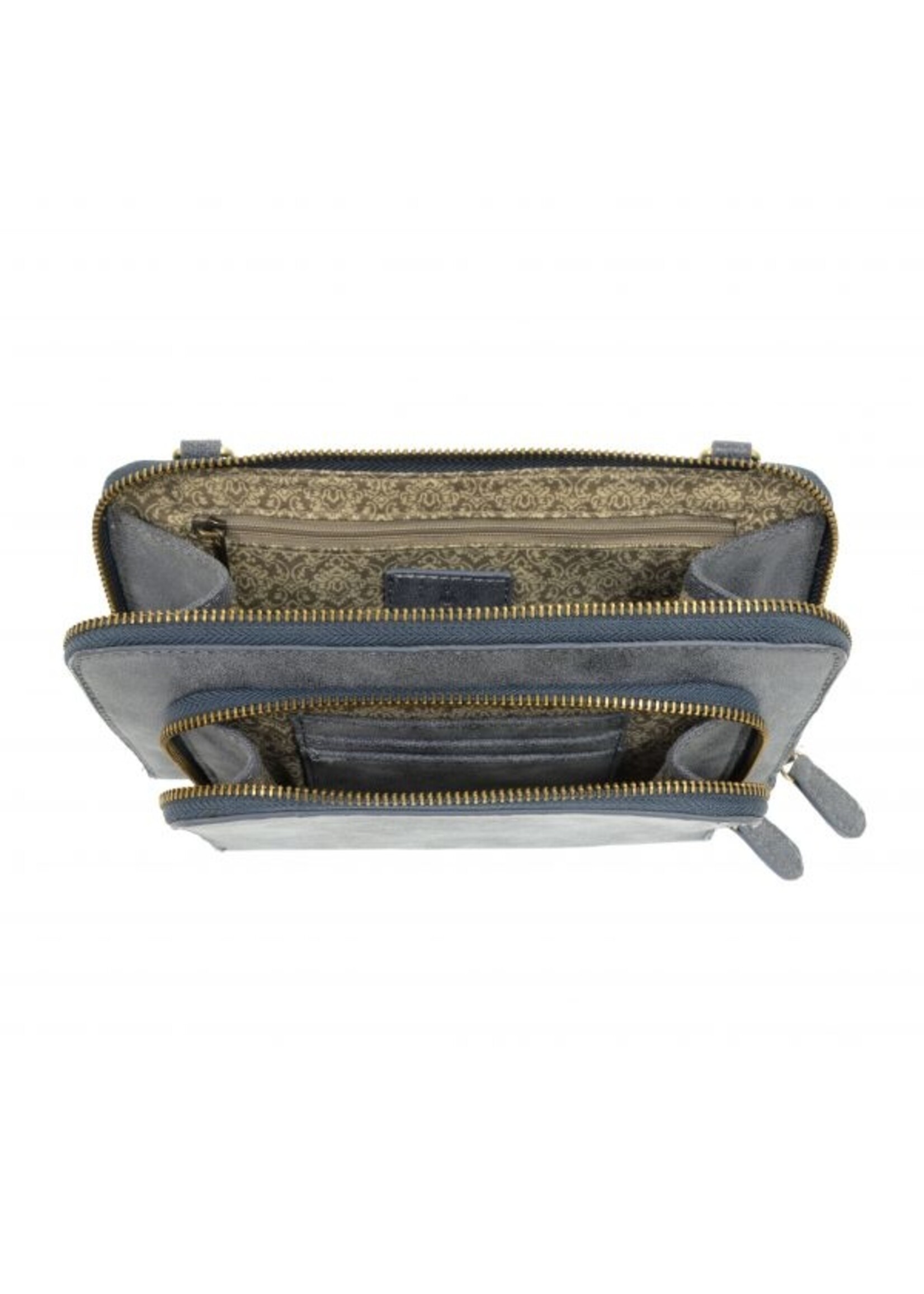 Joy Susan L8011 Chambray Mini Convertible Zip Around