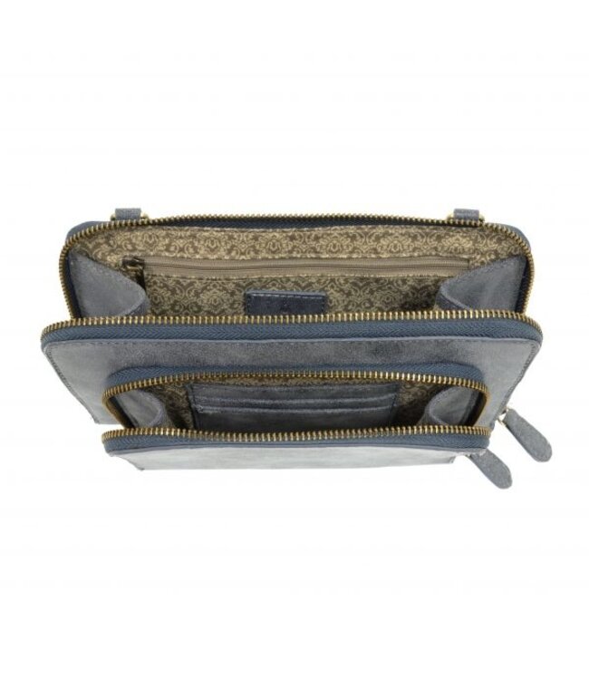 Joy Susan L8011 Chambray Mini Convertible Zip Around